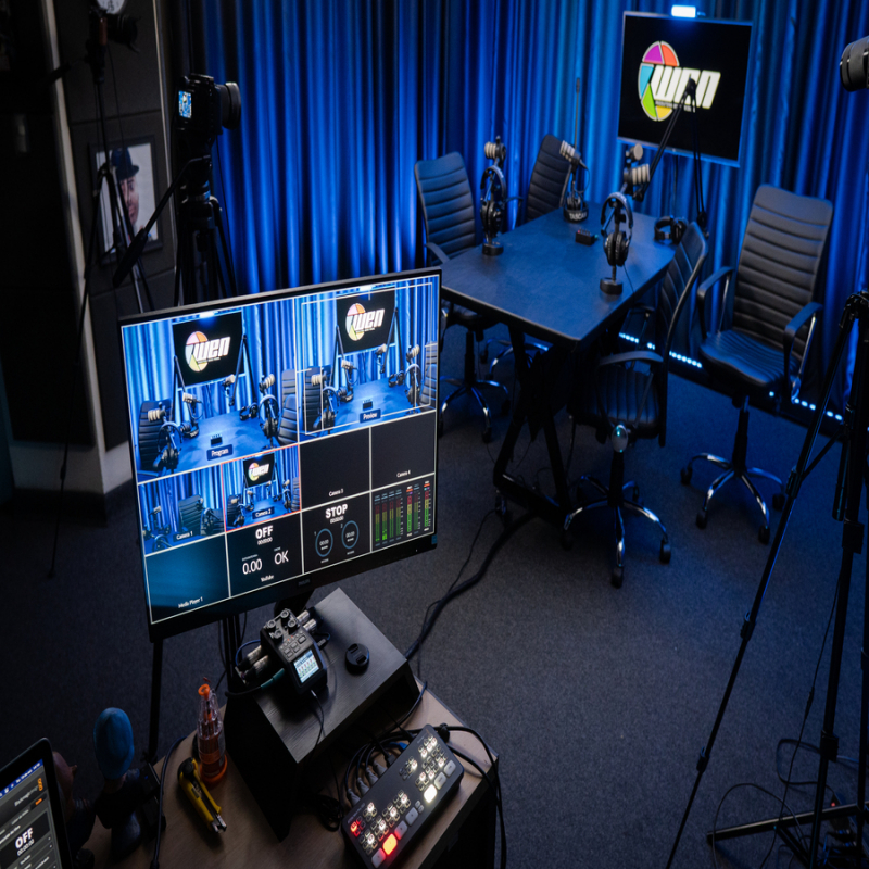 Studio de Videocast para Entrevistas Bom Retiro - Estúdio de Videocast para Locação