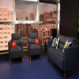 estúdio para videocast empresa Vila Curuçá